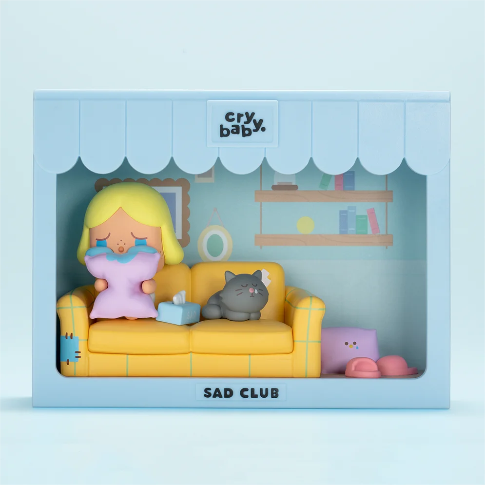 Crybaby Sad Club Series Mystery Box Confirmed Blind Box Collection Action Figures Fashion Toy Cute Doll Creative Gift