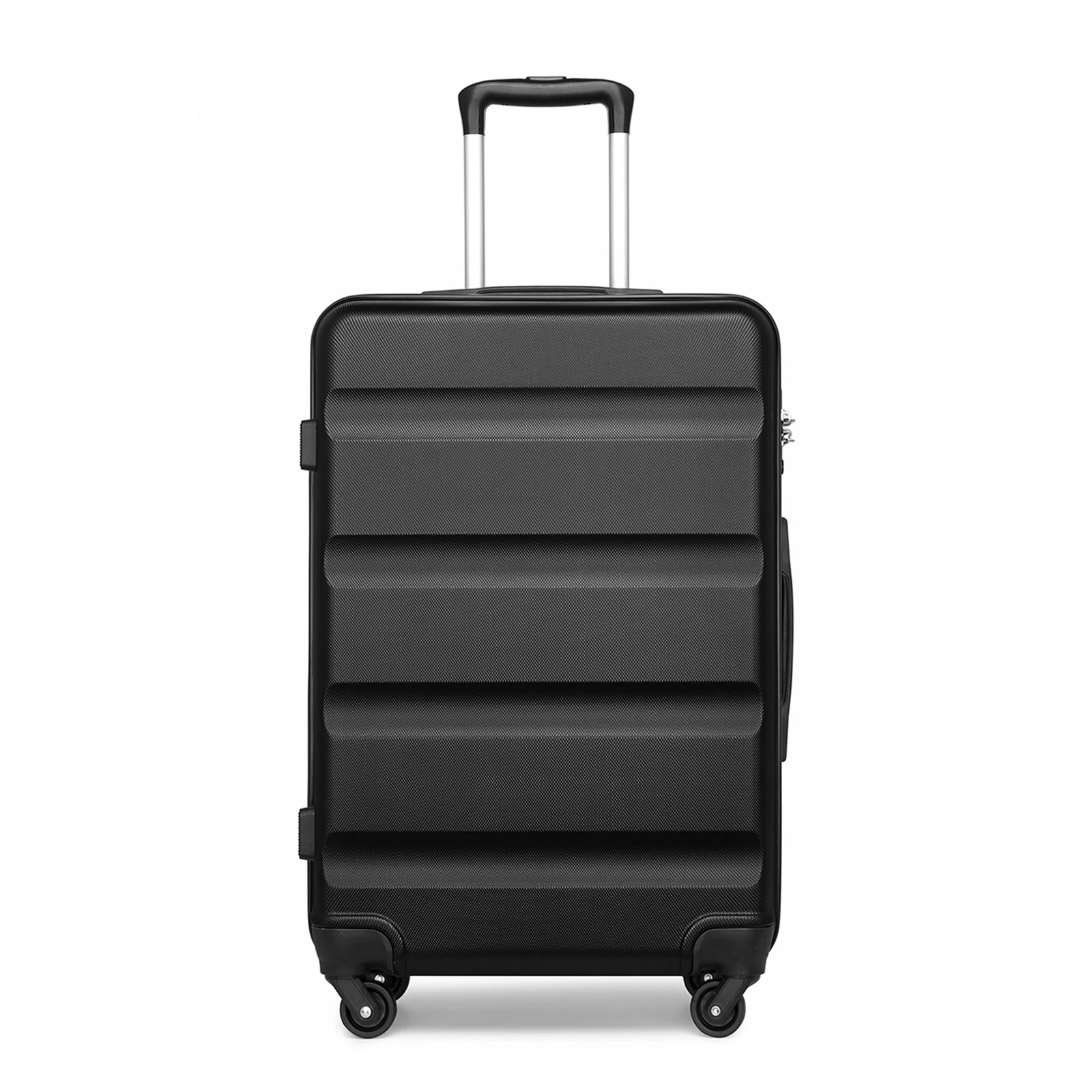 KONO Hartschalenkoffer mit 4 Spinner-Rädern und Zahlenkombinationsschloss, leichter Reisekoffer, Handgepäck, 55/66/75 cm