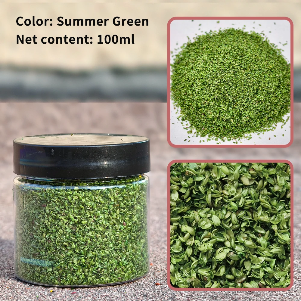 

100ML/Bottle Simulation Tree Powder Model Making Material DIY Tree Leaves Grass Scene Building Railway Train Military Diorama