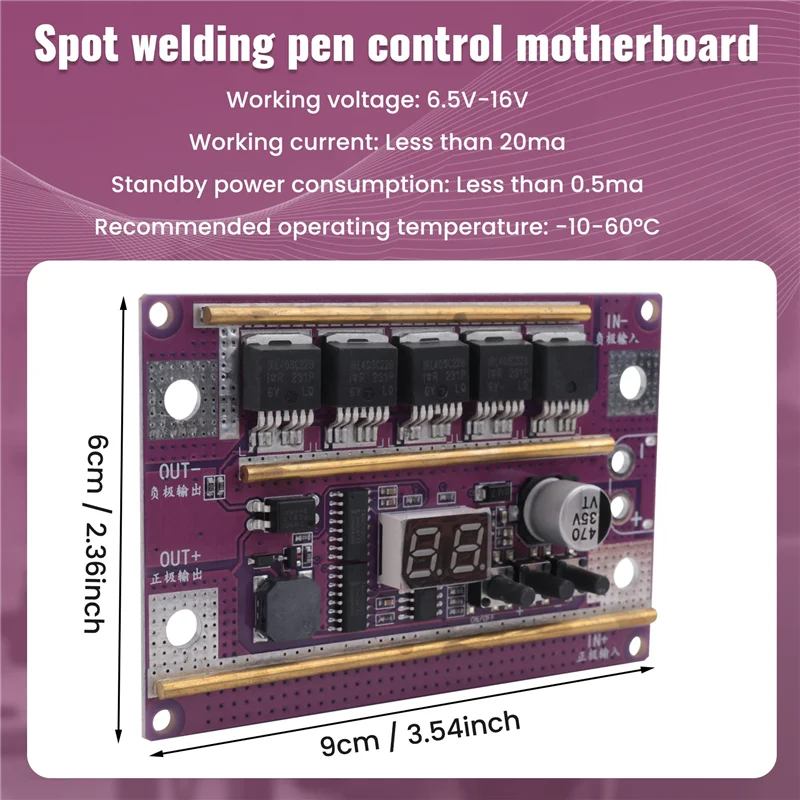 ABMR-K99 DIY Zgrzewarka Punktowa w Piórze Przenośna 12V Mała Automatyczna Zgrzewarka Akcesoria Akumulatorowa Zgrzewarka Punktowa Pióro Płyta Sterująca