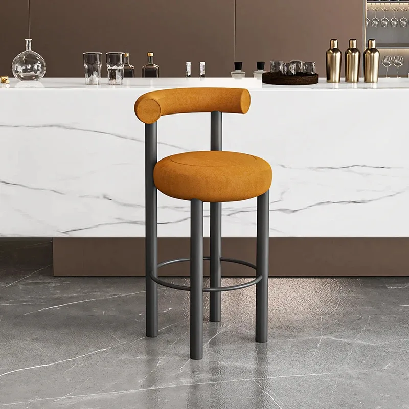 Kitchen Island Luxury Bar Chair Modern Nordic Barstool Minimalist Bar Stool Design Lounge Taburetes Altos Cocina Home Furniture image 4