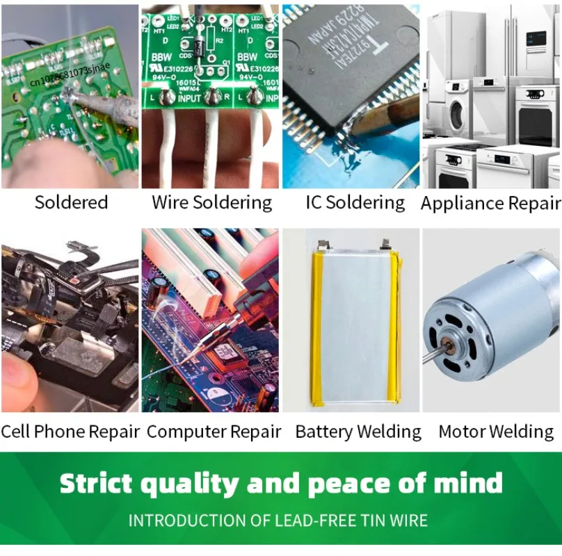 Imagem -04 - Solda sem Chumbo Núcleo Rosin sem Chumbo para Solda Elétrica Sn99.3 Cu0.7 Proteção Ambiental Tin Wire Flux