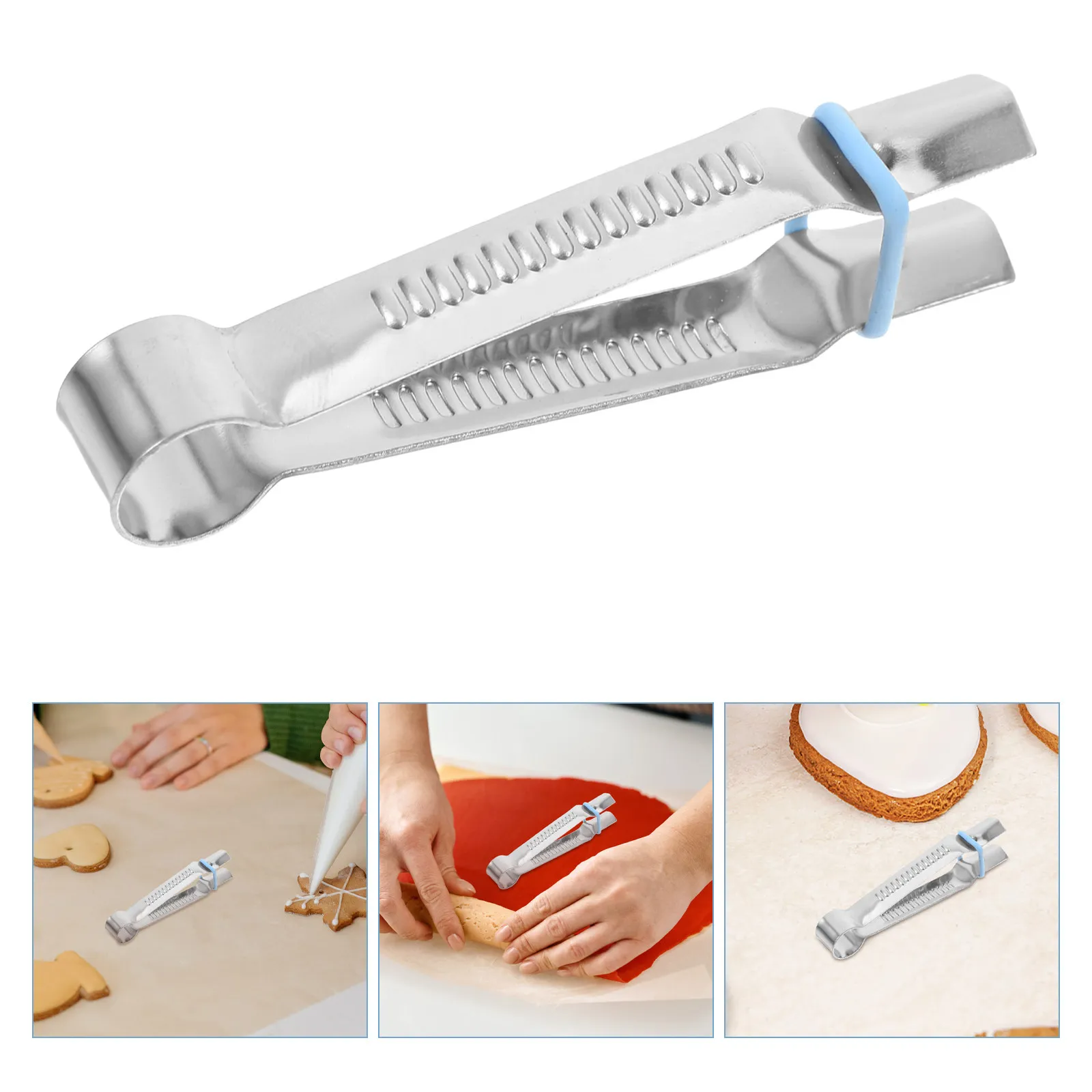 

20Pcs Food Grade Stainless Steel Cake Lace Clips Fondant Decorating Molds for Biscuit Cutter Cupcake Chocolate Mousse Bakery