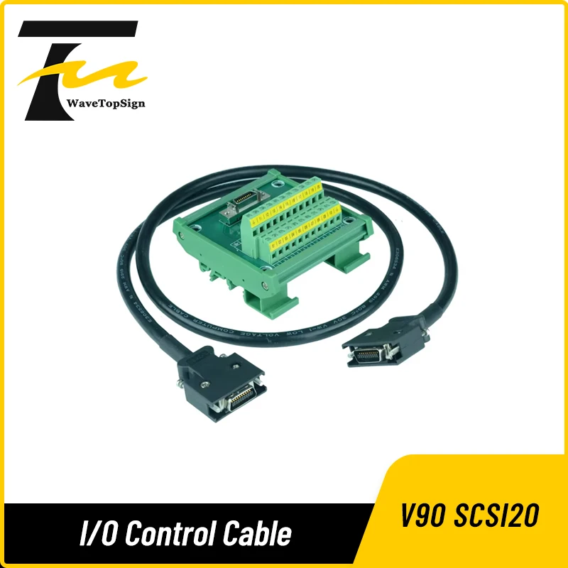 V90 SCSI20 Guide rail installation terminal block I/O control Cable 0.5M 1M 2M 3M for Siemens v90