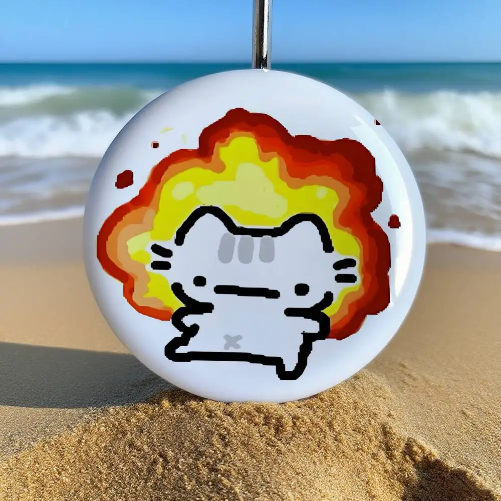 S-Silly C-Cat Badge Pins For Friend, Backpack, Clothing, Collectible Accessories, Jewelry Gift