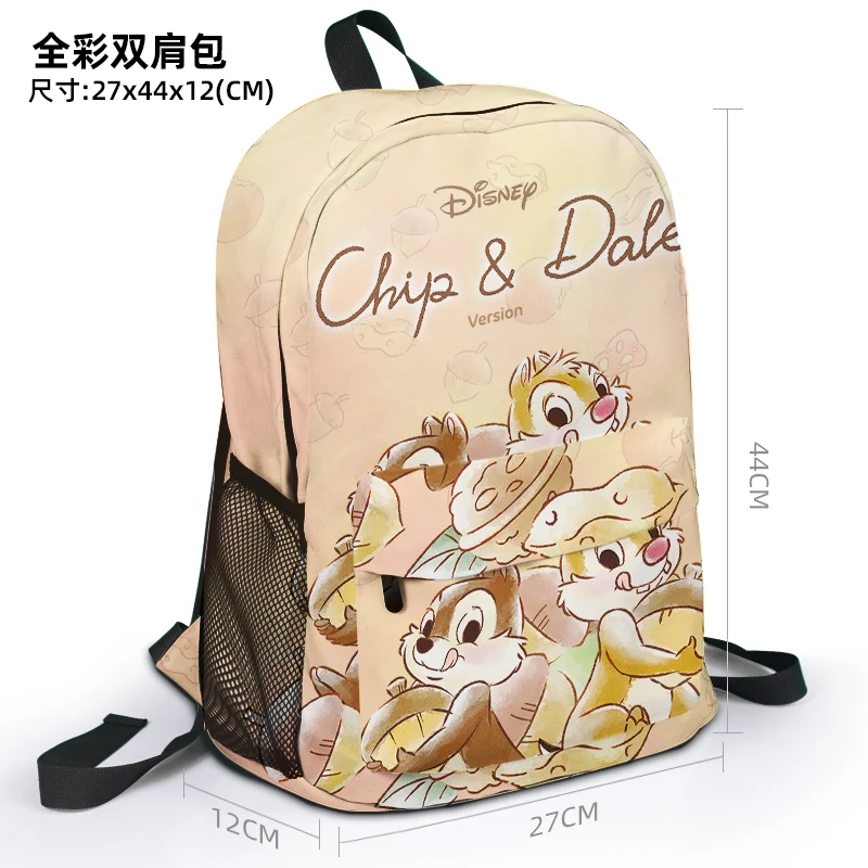 Disney Chip Dale S99871 Fashion Anime Customized Backpack Rucksacks Casual Cartoon Bag Travel Knapsack Unisex Gift