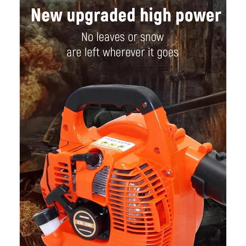 2-stroke Backpack Petrol Blower Gas Snow Blower Petrol Leaf Blower for Driveway and Garden Gas Blower Fan