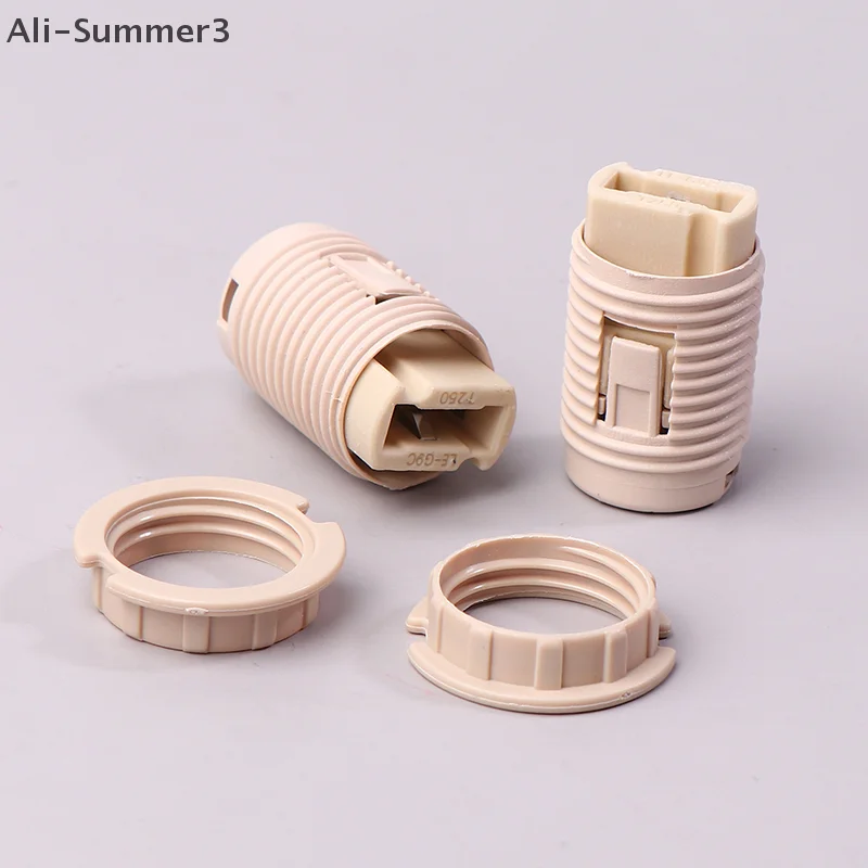 

10 шт. кольцевой патрон для лампы G9, цоколи для лампы G9, цоколь с пластиковым корпусом, керамический патрон для лампы G9 с пластиковым кронштейном M10, освещение