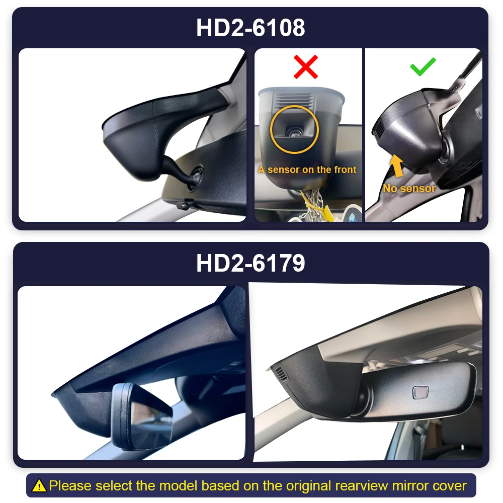 FITCAMX 4K Dashcam für VW Volkswagen Tiguan MK2 2016-2024/ TYRON X 2023 / UP, E-Up 2019-2025, Eingebautes WLAN & App – Detail 2