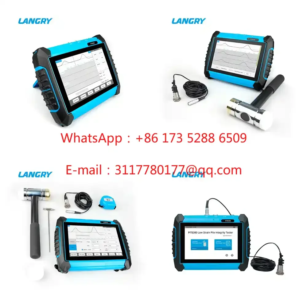WAP01  Concrete Pile Integrity Tester, Low Strain PIT Equipment for Detecting Cracks, Voids, Necking in Pile Foundations