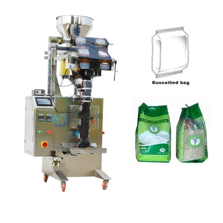 WB-300K Multi functional 500g 1kg Granule Packaging Machines Automatic Rice Grains cornmeal Bag Packing Machine