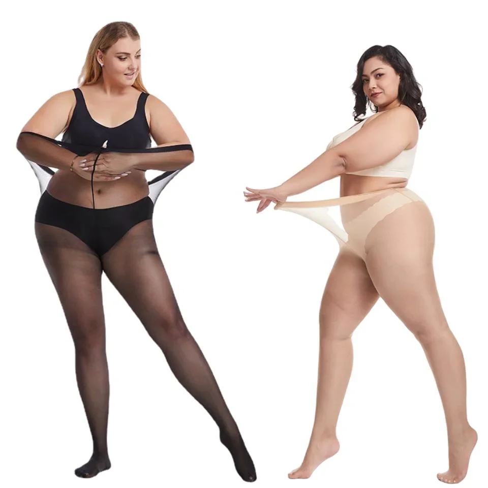 Collants élastiques résille sexy pour femmes, bas creux en maille, bas moulants en dentelle noire, grande taille XXmédia