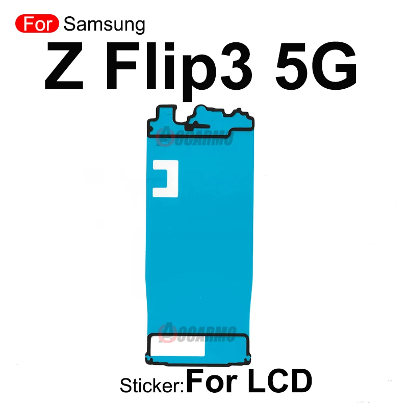 For Samsung Galaxy Z Flip3 5G SM-F7110 Back Cover Adhesive Glue Front LCD Screen Sticker