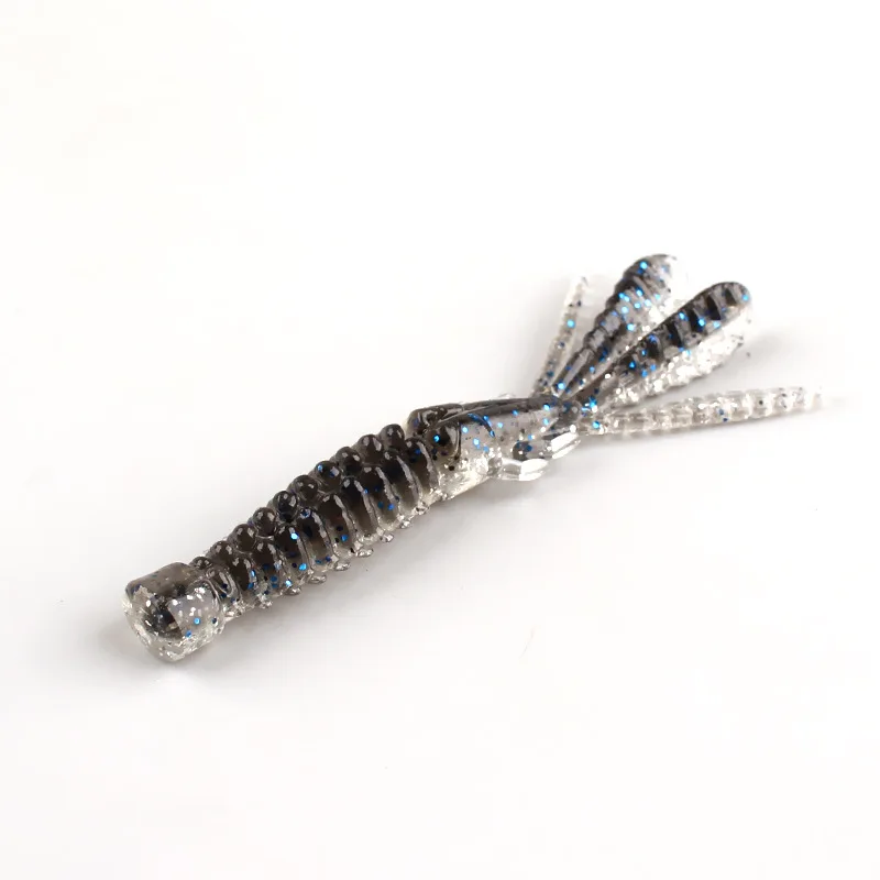 Angeln Köder Float Garnelen Weichen Köder Drop-shot Ned Rig Wurm Künstliche Köder 6 cm 7 cm Fügen Salz fisch Lockstoff Lot 10 Stück Verkauf – Detail 4