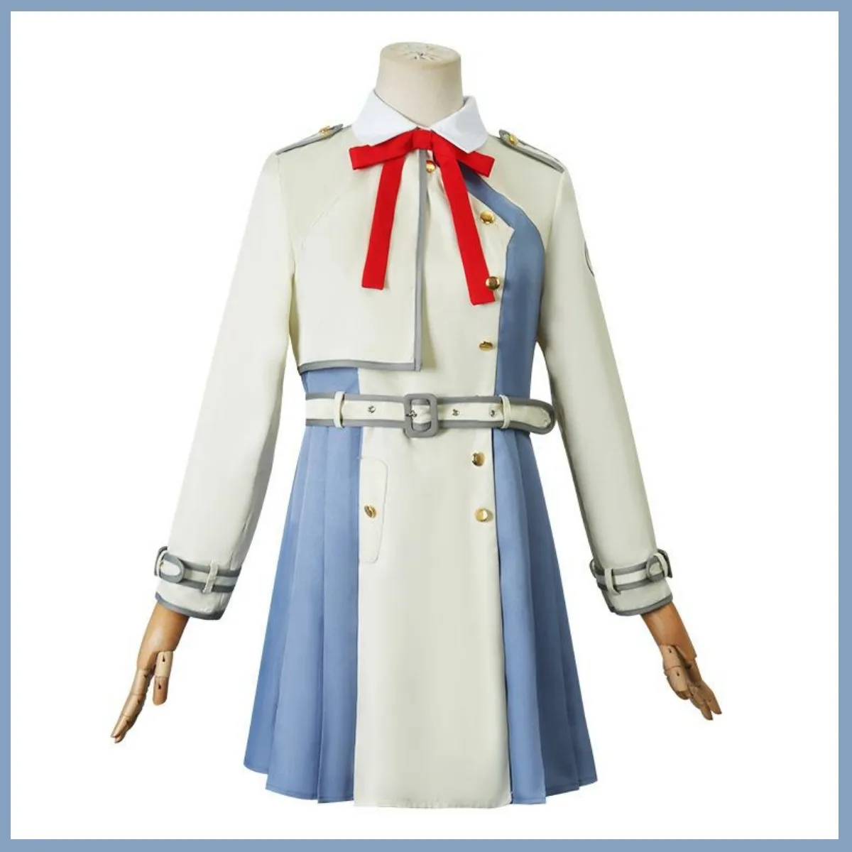 Anime Lycoris Recoil Nishikigi Chisato Takina Inoue Cosplay Costume Wig Japanese Beige School Uniform Woman Sexy Carnival Suit