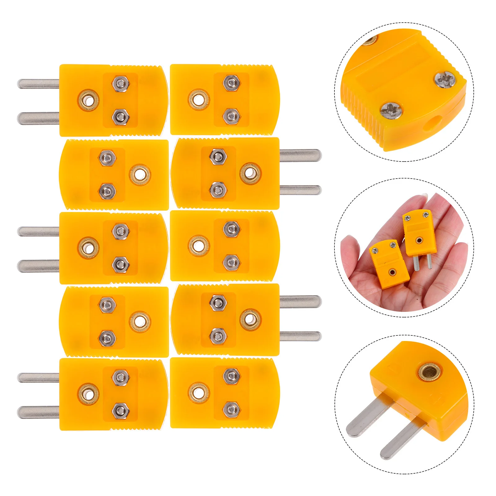 

5Pairs Mini K Type Thermocouple Socket Connectors Compact Design Secure Connection for Industrial Lab High Temperature Stability