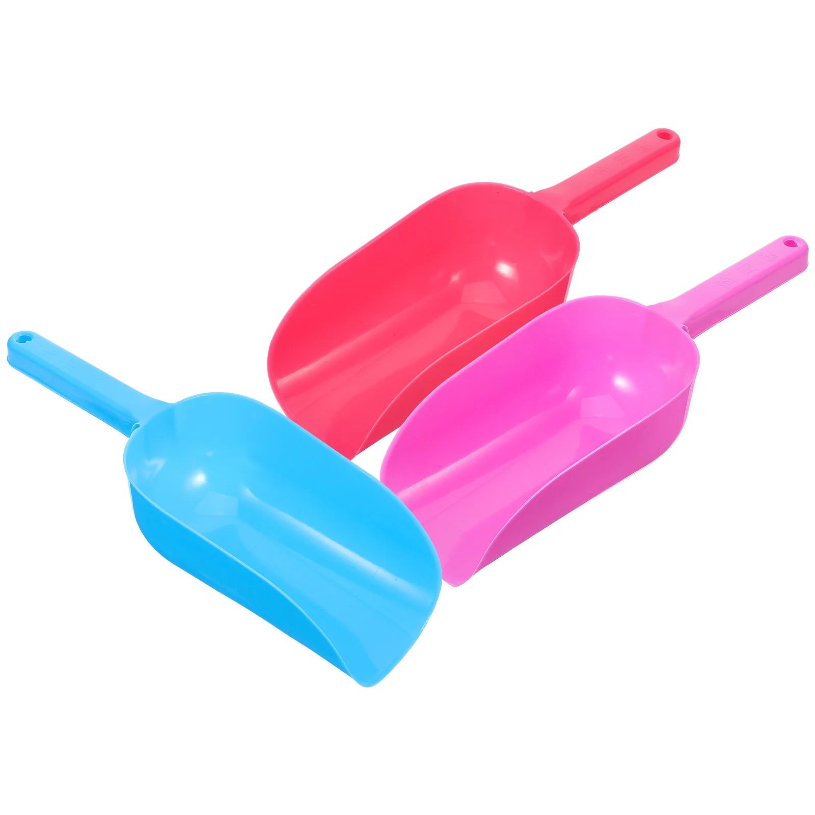 

3 Pcs Flat Head Snow Kid Toy Plastic Sand Beach Toys Toddler Summer Kids Spade