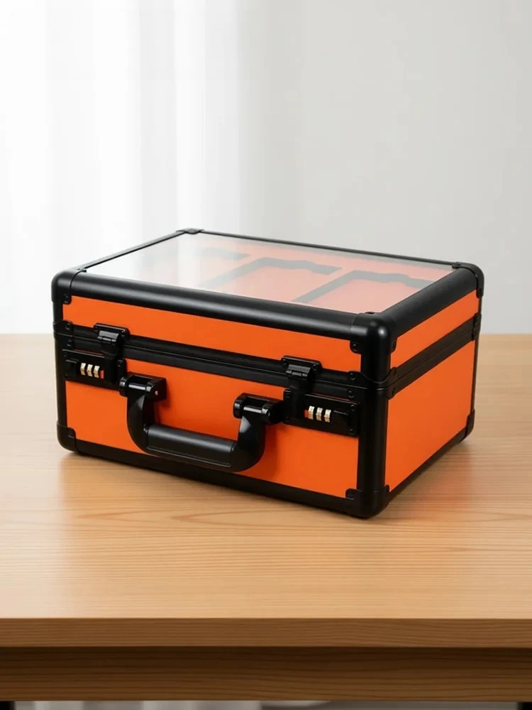 Aluminum Alloy Graded Card Storage Box, Double Layer 3 Slot PSA BGS Trading Card Case, Secure Lockable Carrying Case image 3