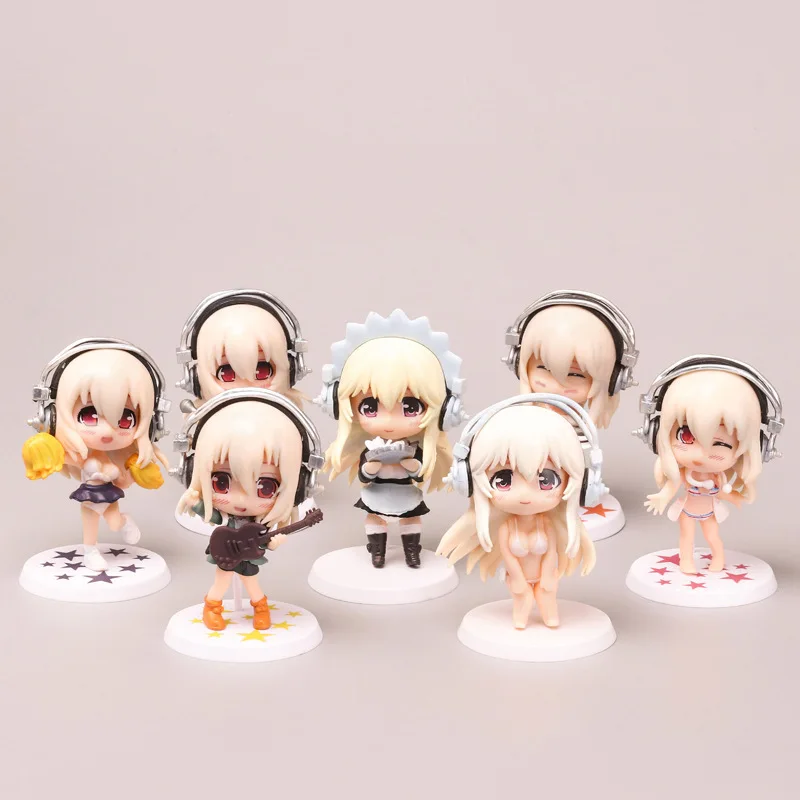 Boneco de ação SUPERSONICO do anime japonês, versão com roupa de banho, modelo Q Collection, brinquedo decorativo.