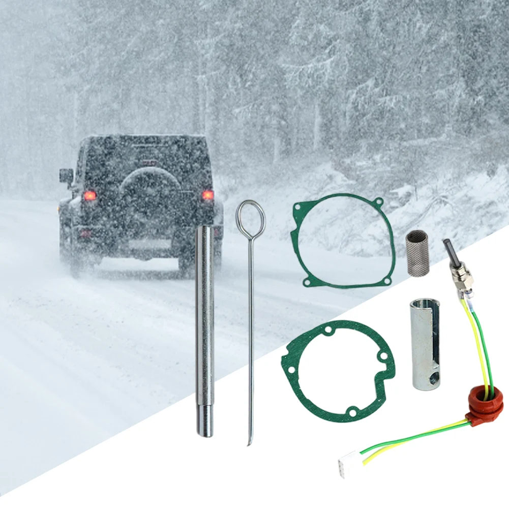 

7 шт., прокладки для автомобильного воздушного обогревателя, сетчатые фильтры, 12 В/24 В, светящийся штифт, керамическая вилка, комплект для подогрева парковки, комплект для обслуживания воздушного дизельного обогревателя