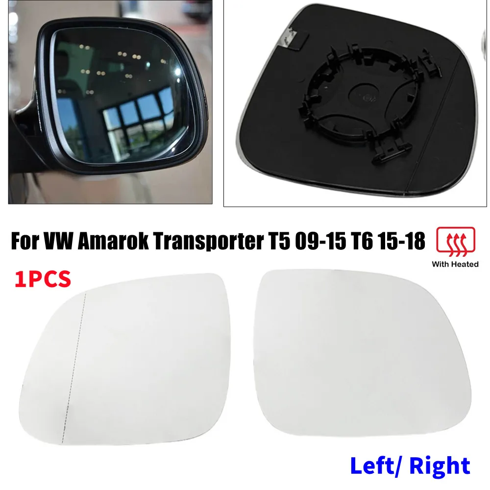 

For Volkswagen Transporter T5 T6 2009-2019 Car Left Right Side Mirror Heated Glass Rearview Mirror Lens Door Accessories Part