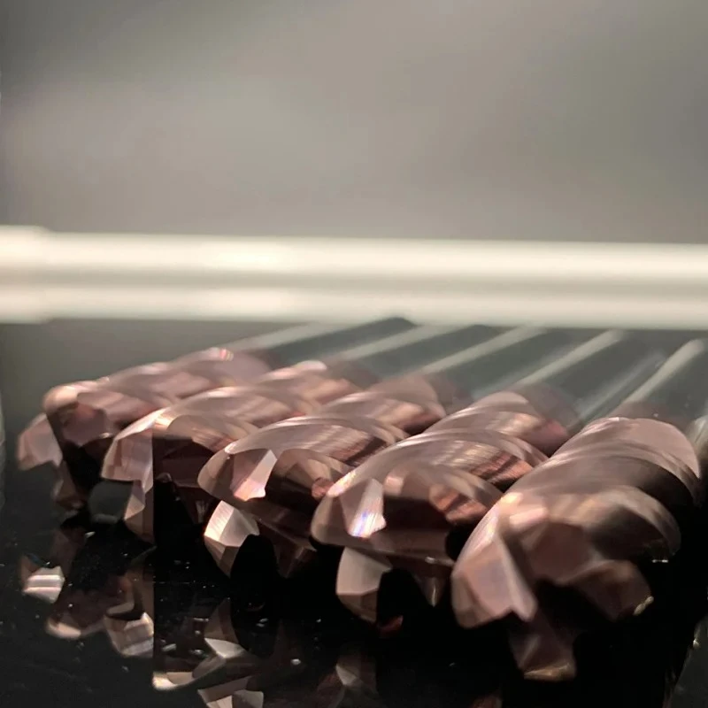 HRC 70 كربيد التنغستن 4 المزامير نهاية مطحنة R0 5 R1 R2 R3 Bullnose HRC62 أداة توجيه المعادن باستخدام الحاسب الآلي