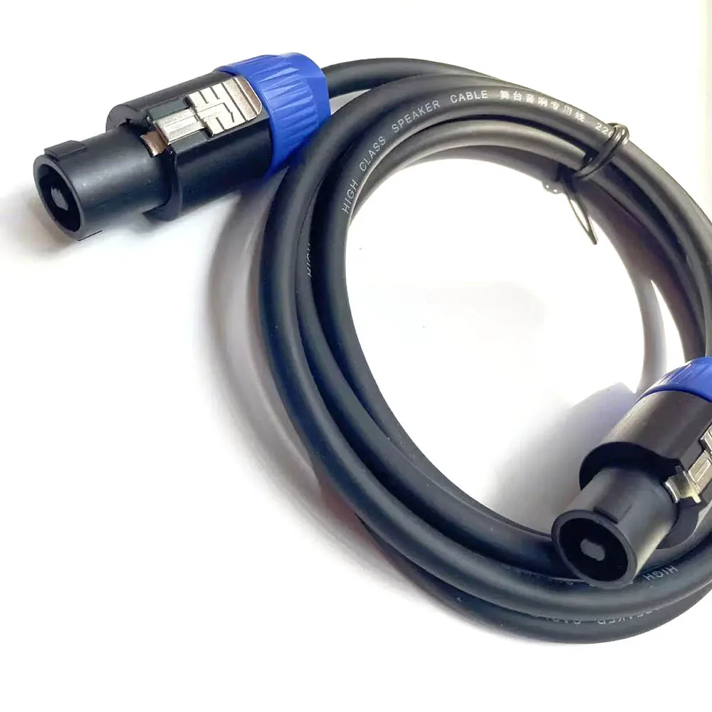 1m-3m Audio Cable Speakon Male to Male Cable Professional Copper Cord DJ Speaker Cable Wire with Twist Lock