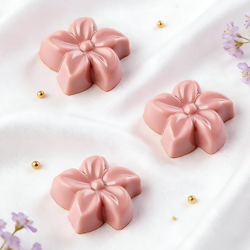 5連梅の花シリコンモールド-フレンチスレデルト-小さなティーブレイクベーキング用ノンスティックケーキ型-家庭用および商業用ポータブル