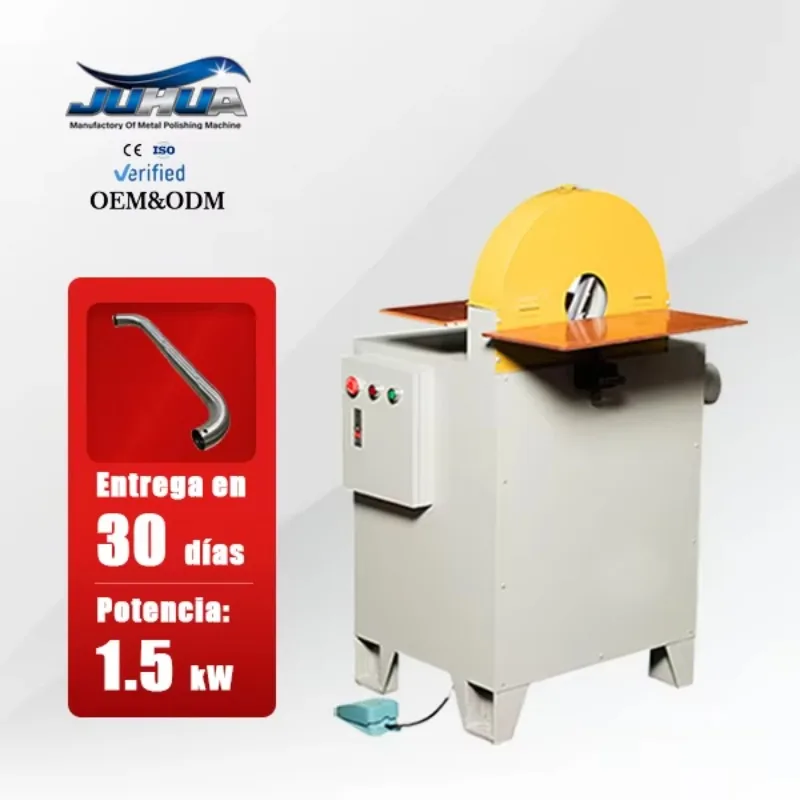 High-Performance Stainless Steel Pipe Belt Sander Bend Tube Grinding Polishing Machine with Engine Core Component for Metal Pipe