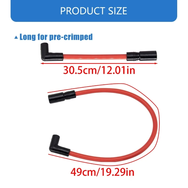 2025 2pcs 10.4mm 10mm fio faísca para motocicleta para fio faísca Big Twin 99-19