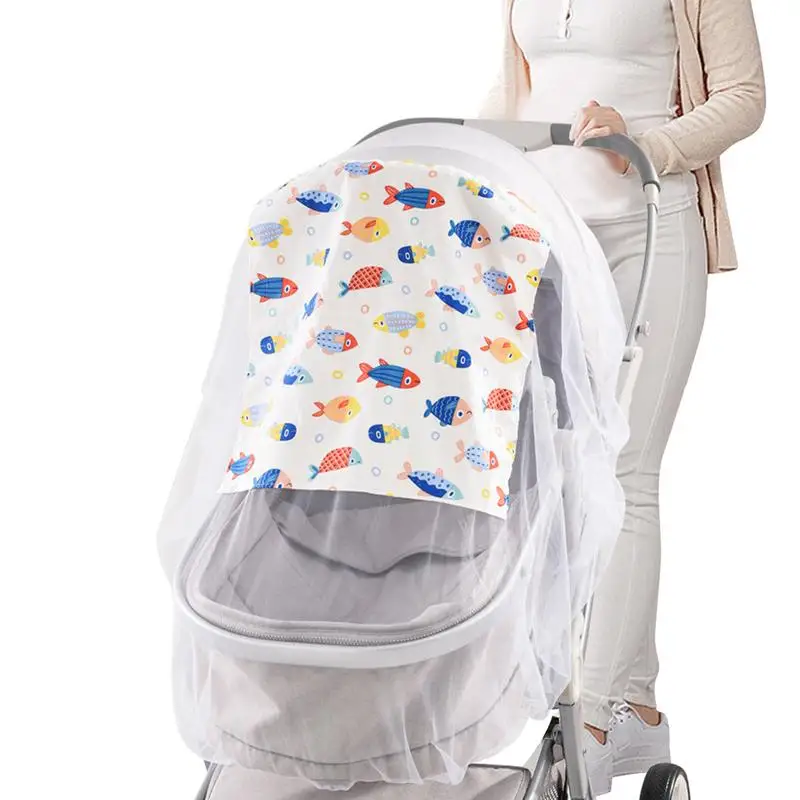 

Cradle Netting Breathable Pram Net Stroller Net Full Cover Portable Netting For Strollers Car Seat Bassinet Cradle Portable