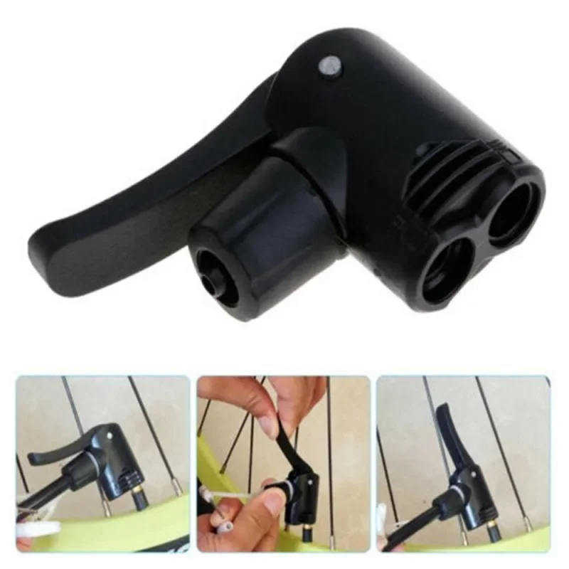 Bicycle Pump Nozzle Hose Adapter Bike Tire Inflator Nozzle Dual Head Pumping Accessories F/V A/V Schrader/Presta Valve Convertor