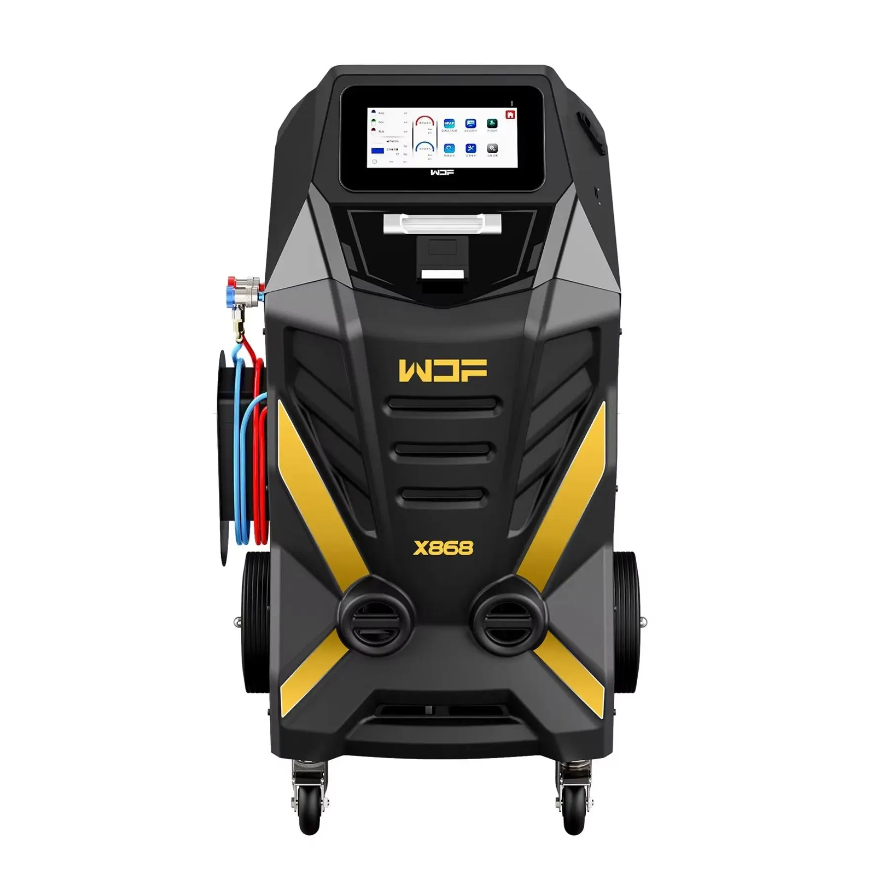 Automatic X868 New Car Cleaning Tools R134a Air Conditioning Refrigerant Recovery Charging Equipment Pipe Cleaning For