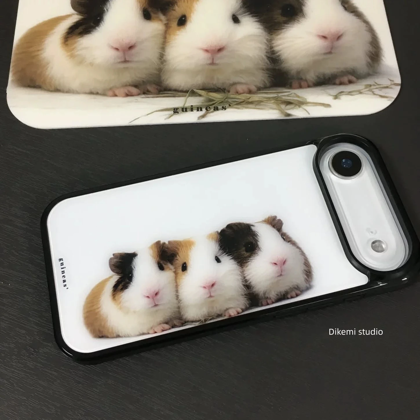 Coque de téléphone coréenne mignonne motif cochon d'Inde dessin animé Kawaii pour iPhone 17 16 15 14 13 12 11 Pro Max XR XS 7 8 PLUS 17 Air 16e Housse mate