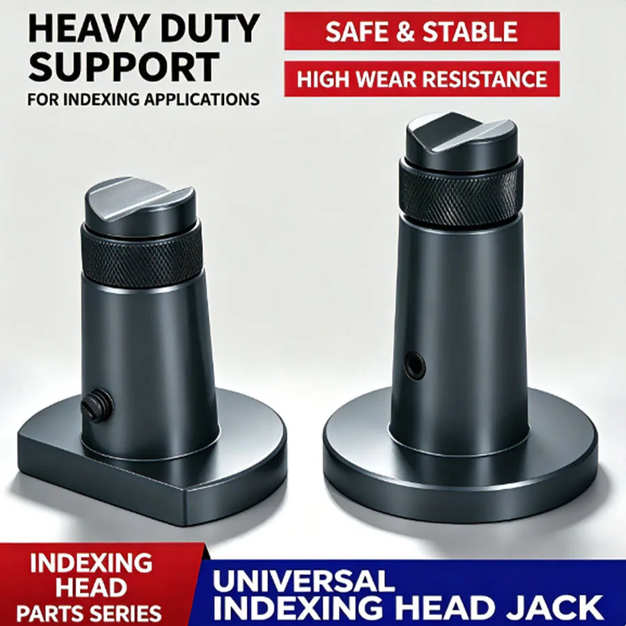 Indexing Head Jack, CNC Machining Center Lathe, 95‑145mm Adjustable Screw Hardened Mold Jack