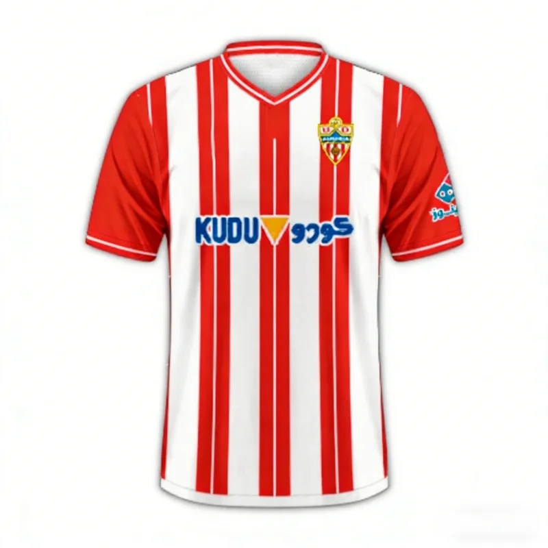 Camiseta Deportiva Informal para Fanáticos del Fútbol de Almería, Nueva, en Oferta, para Hombre y Mujer, Transpirable, para Familias, Niños y Niñas