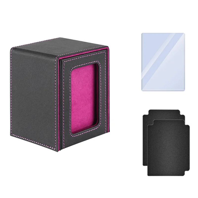 กล่องใส่การ์ดซื้อขายระดับพรีเมียม ABGN เพื่อปกป้องกล่องดาดฟ้าซื้อขายการ์ดเหมาะสําหรับกล่องใส่การ์ดหนังดาดฟ้า