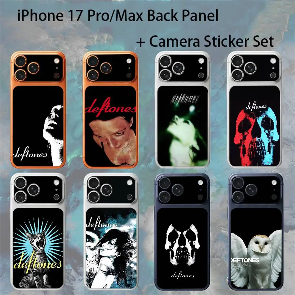 

Band D-Deftones For iPhone 17pro/proMax Full body Back Cover Decal Skin Colorful Rear Protective Sticker Film