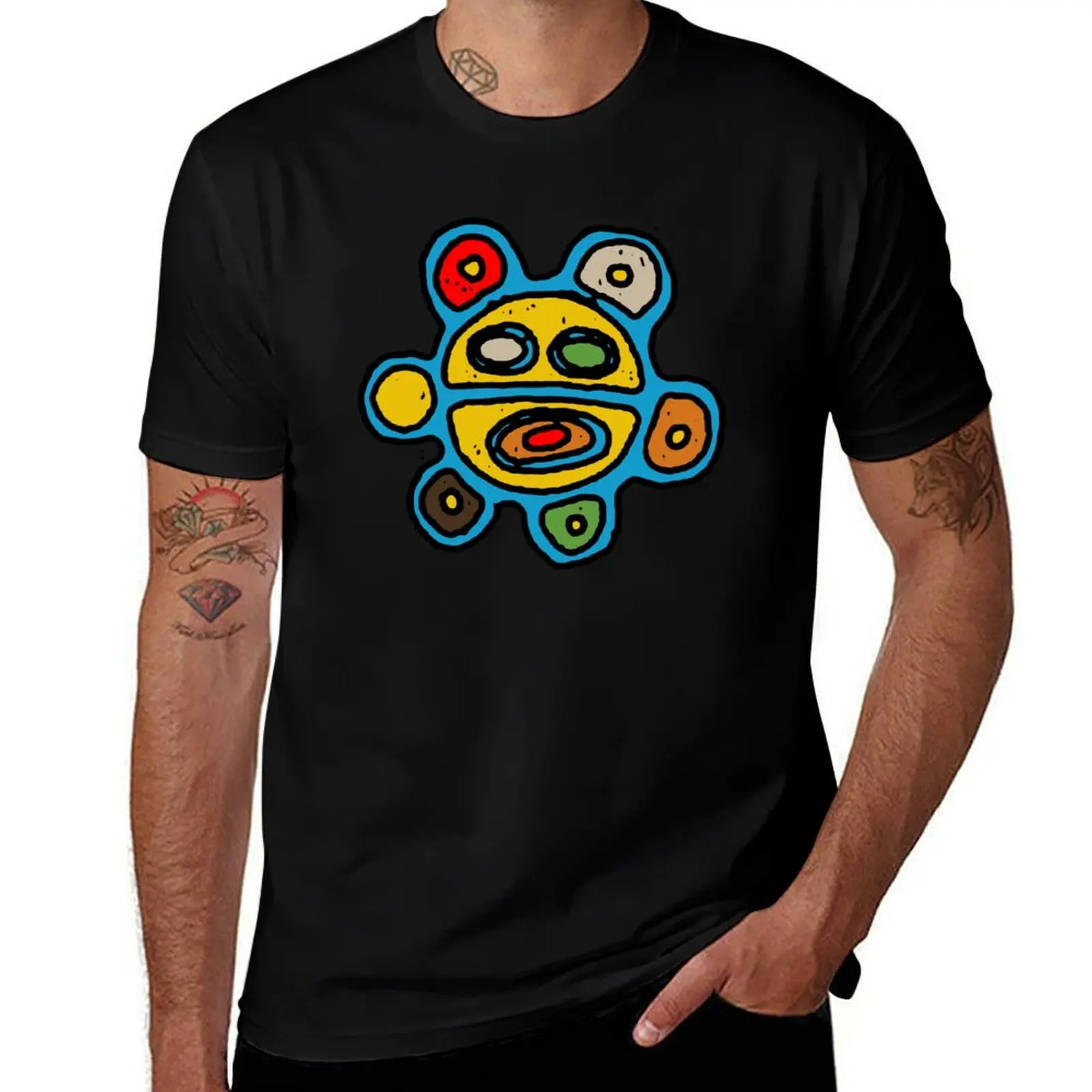

Taino Indigenous Jayuya Sun Symbol Mandala color T-Shirt man t shirt designer man graphic t shirt man t shirt graphic T-Shirt