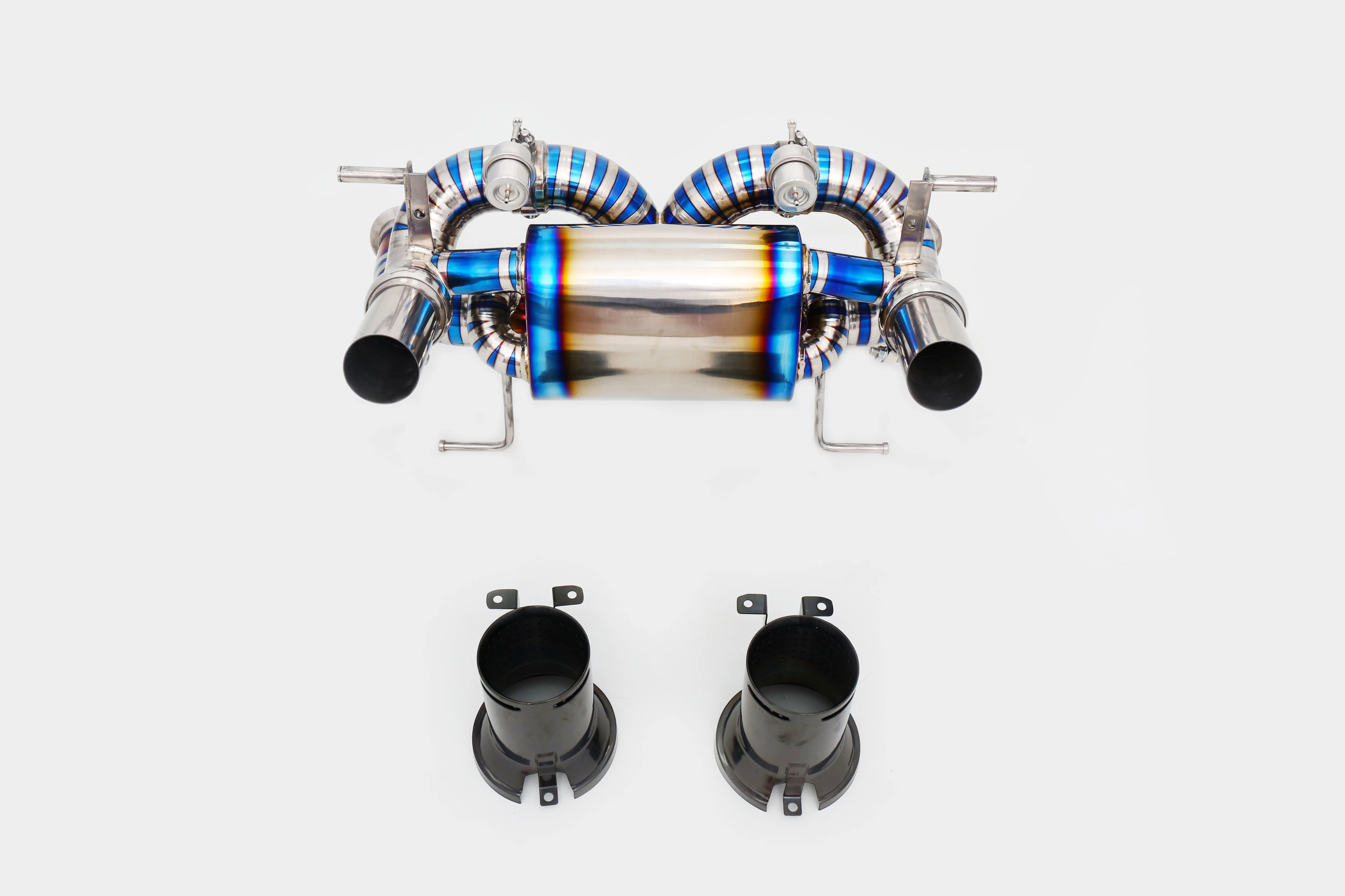 Custom Titanium Valved Exhaust System for LP740-4 6.5L V12 Premium Performance Exhaust Pipes