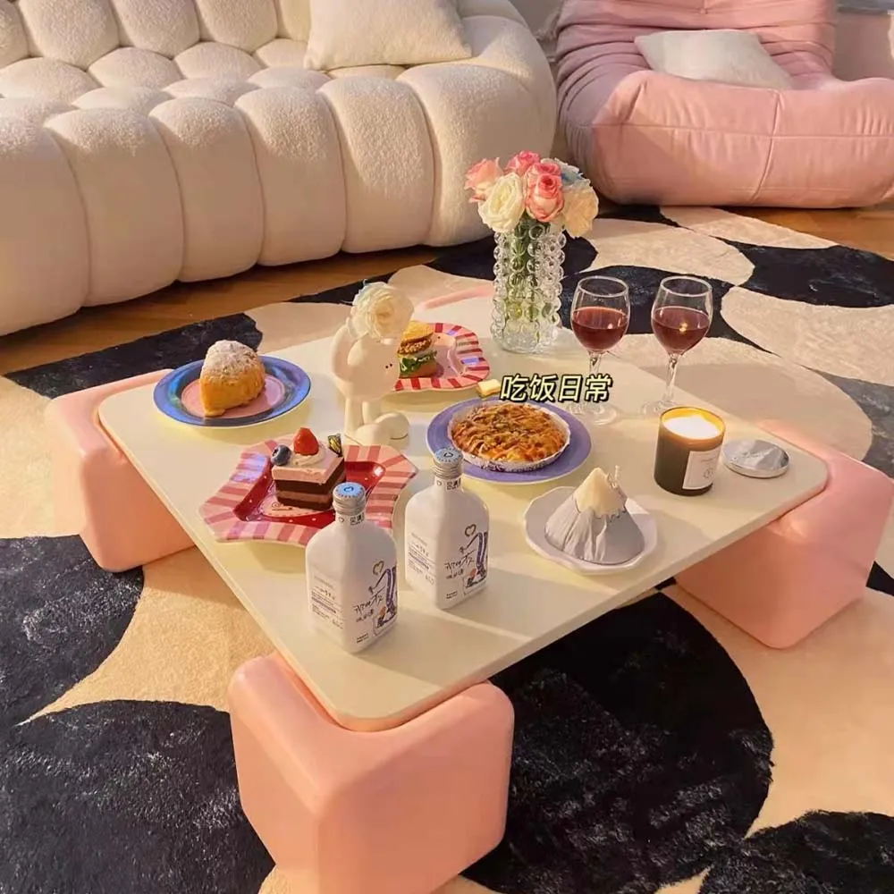 Dopamine cream wind coffee table living room...