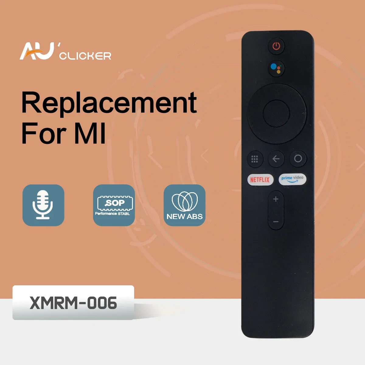 XMRM-006 smart voice replacement remote control is suitable for Xiaomi Mi Box S, Mi TV Stick, Mi TV Stick 4k