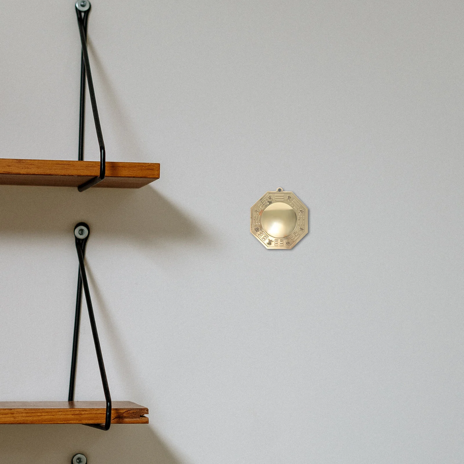 

Copper Convex Bagua Mirror Traditional Chinese Feng Shui Decor Spiritual Protection Wall Hanging Lucky Ornament Home Office