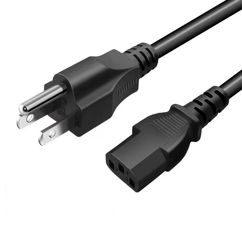 

US NEMA 5-15P to IEC C13 AC Power Cord, American Standard Three plug to C13 Extension Cable For Computer 3x0.824mm 18AWG