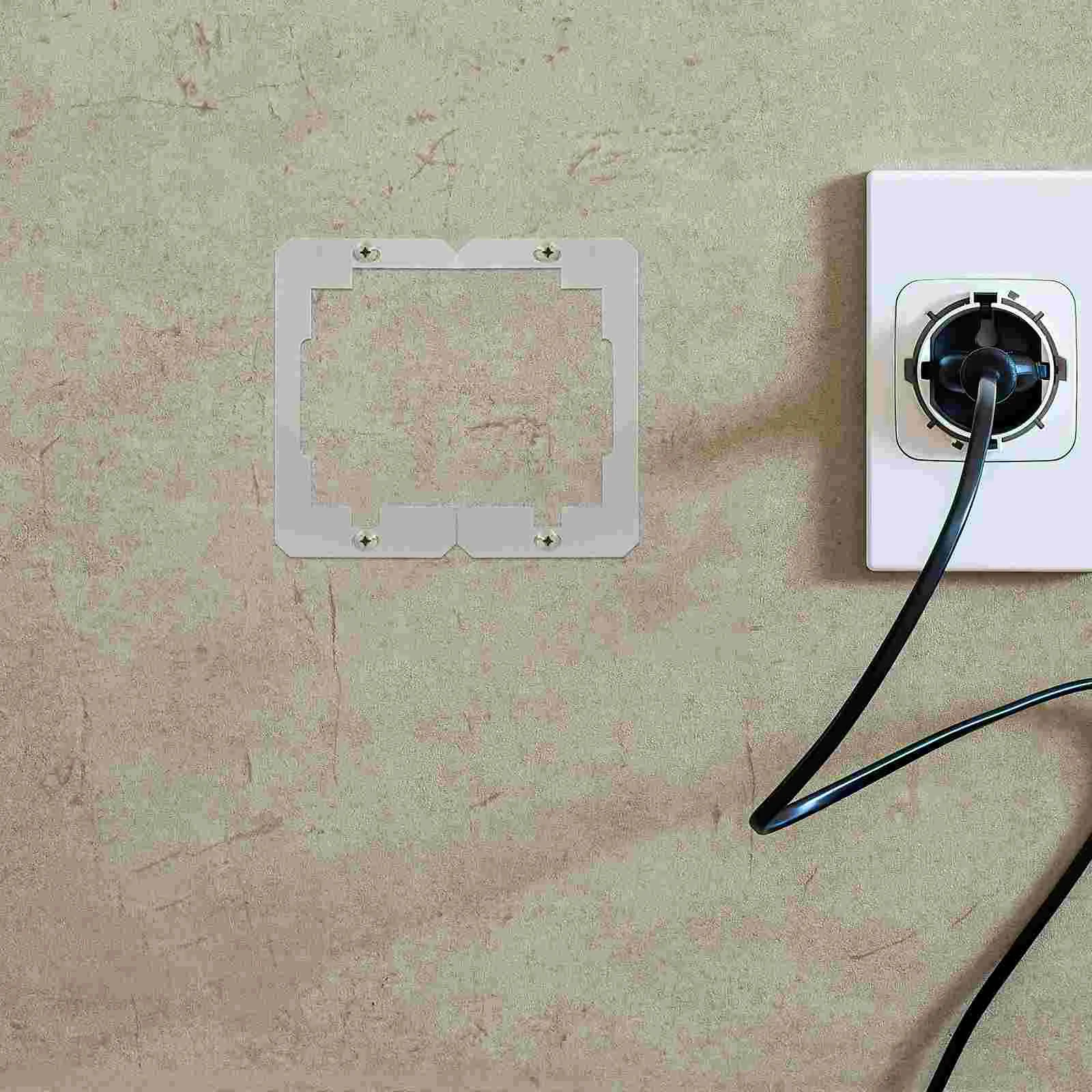 10 Pcs Wall Panel Spacers Plates for Electrical Outlets Power Switch Bracket Box No Screws