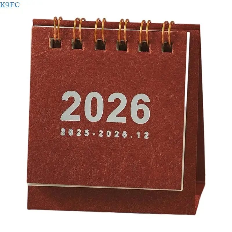 K9FC 2026 Desk Calendar 19 Month Referance from Jun 2025 to Dec 2026 Twin-Coil Binding Monthly Calendar For Notes Appointment