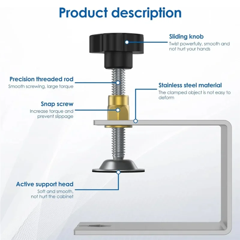 Vlag C Clamp Cabinet Hardware Jig Drawer Fixing Clip For Install Door Drawer Flexible Woodworking Tools