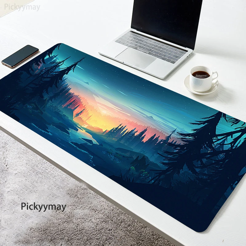 

90x40CM Mousepad Gaming Notbook XXL Mouse Pad Gamer Mat Firewatch Deskpad Computer Desk Mats Padmouse Keyboard Large Carpet