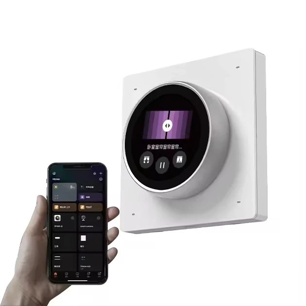 Tianlai Eu Uk Rtos Os System Work Wifi Touch Wall Led Light Home Tuya Smart Switch With Pomodoro Alamm Clock Display