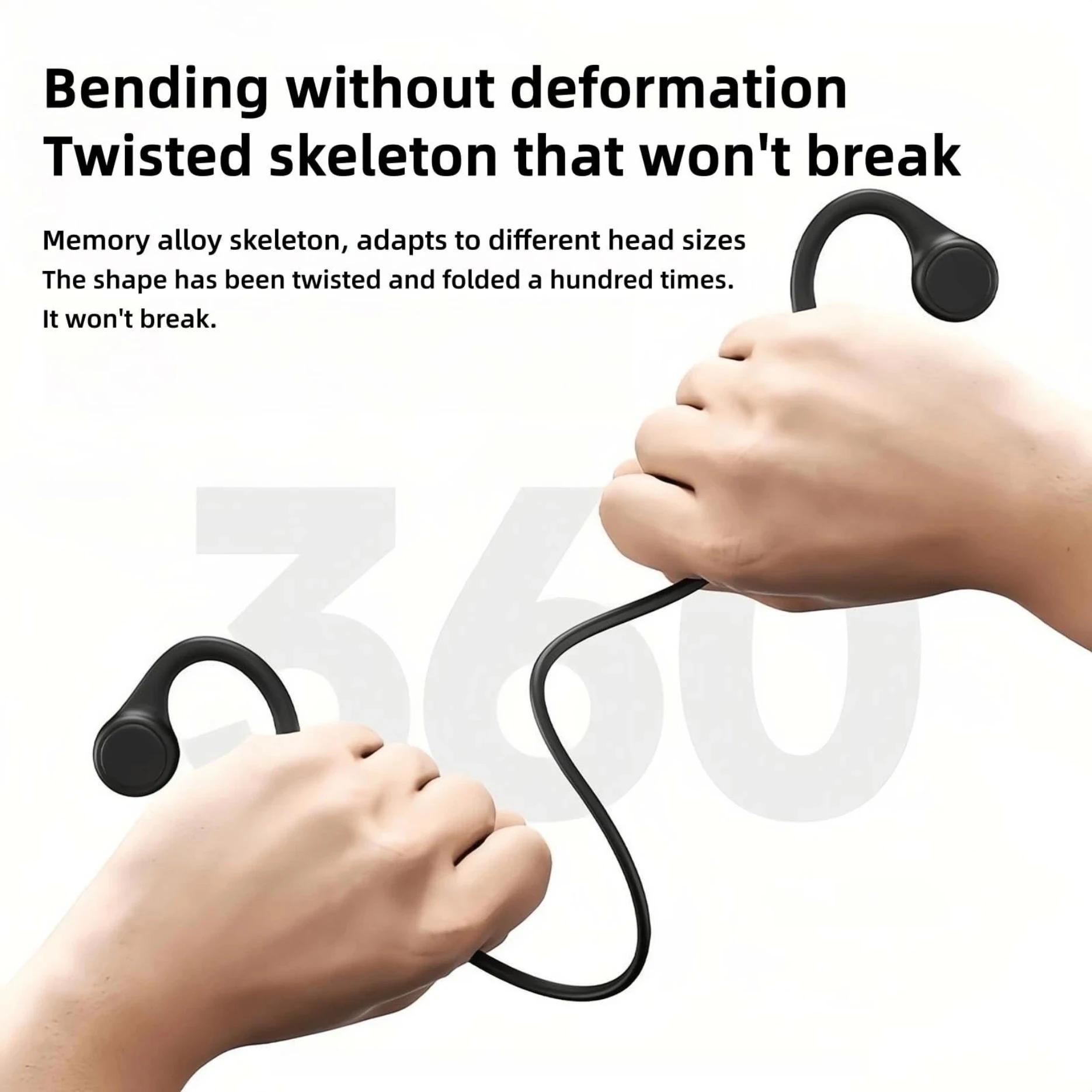 Xiaomi Mijia Ear Hook Bone Conduction Sports Headphone Wireless Earphone Bluetooth 5.4 Headset Hands-free with Mic for Running